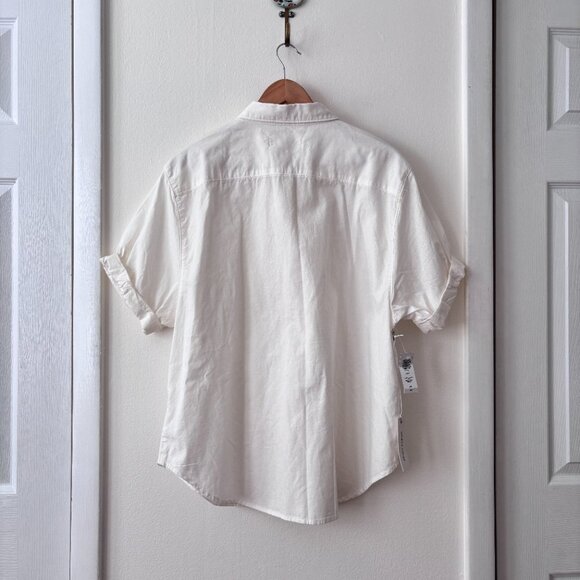 Aritzia Denim Forum The Jane Shirt in A Little White Lie - Picture 5 of 6